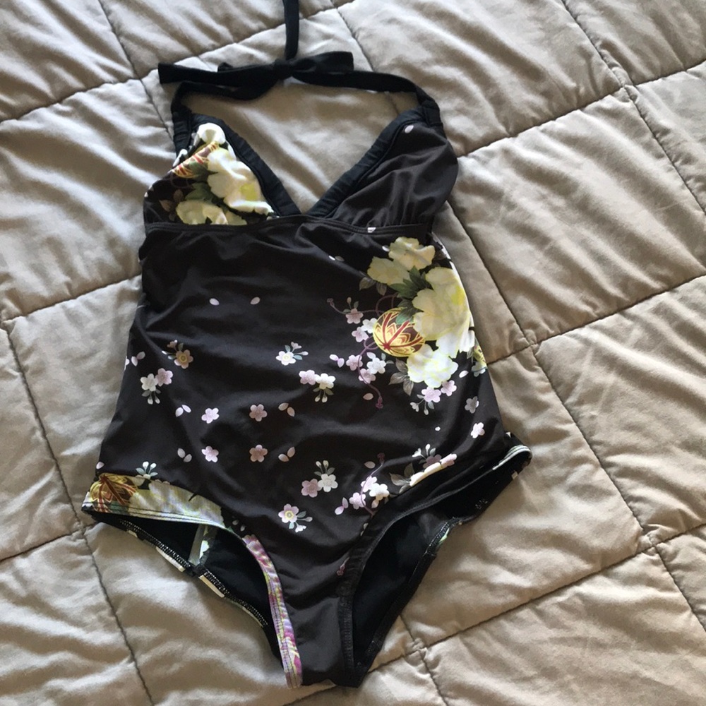 ModCloth Cherry Blossom One Piece Bathing Suit